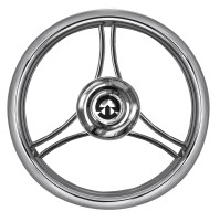 VS12 Steering Wheel -  Diameter 320mm - INOX - 62.00839.05 - Riviera 